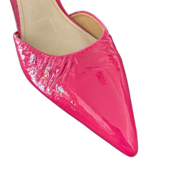 Schutz Dover Mule Hot Pink Patent Barbiecore 9.5B - Picture 3 of 13